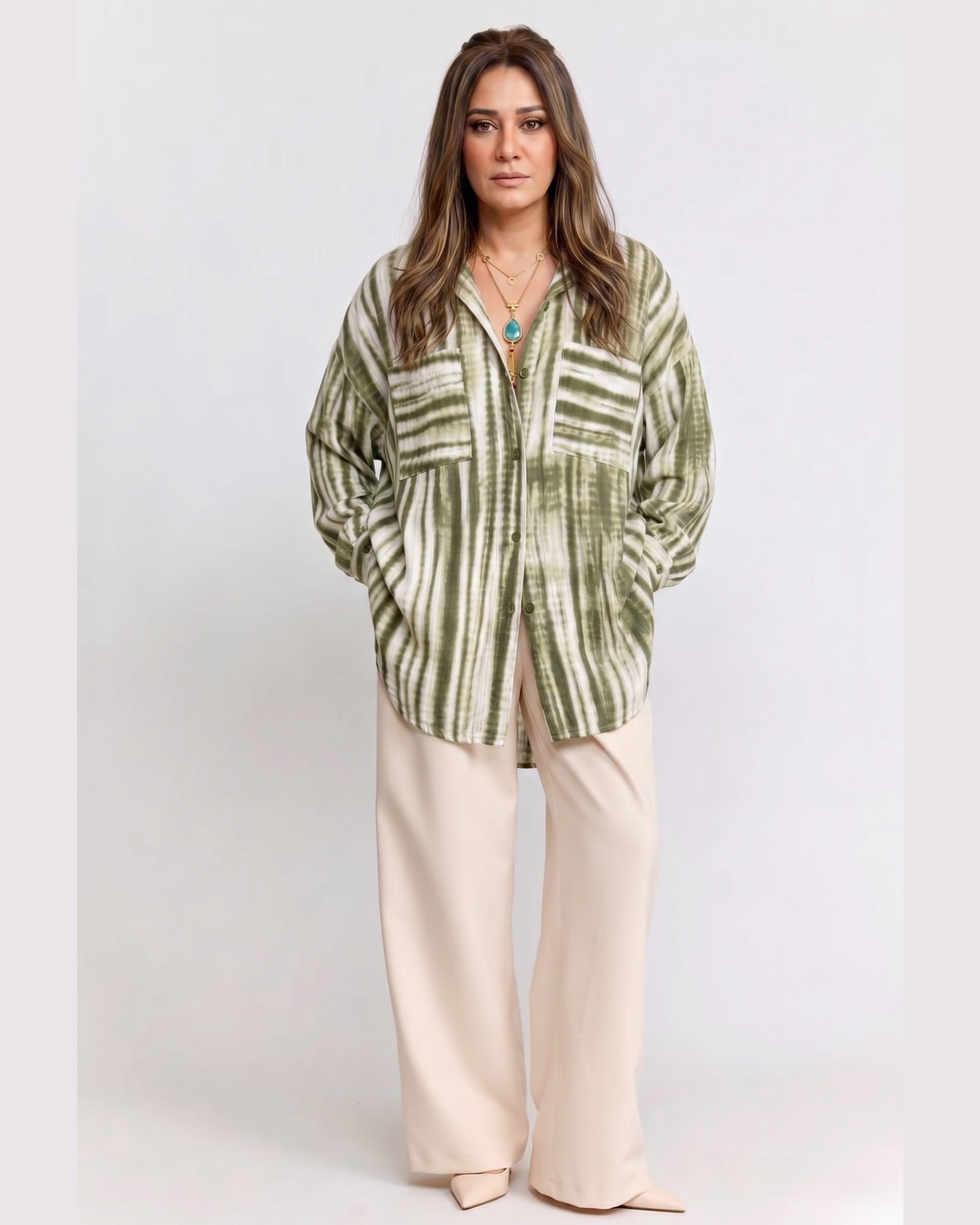 Striped Longline Blouse