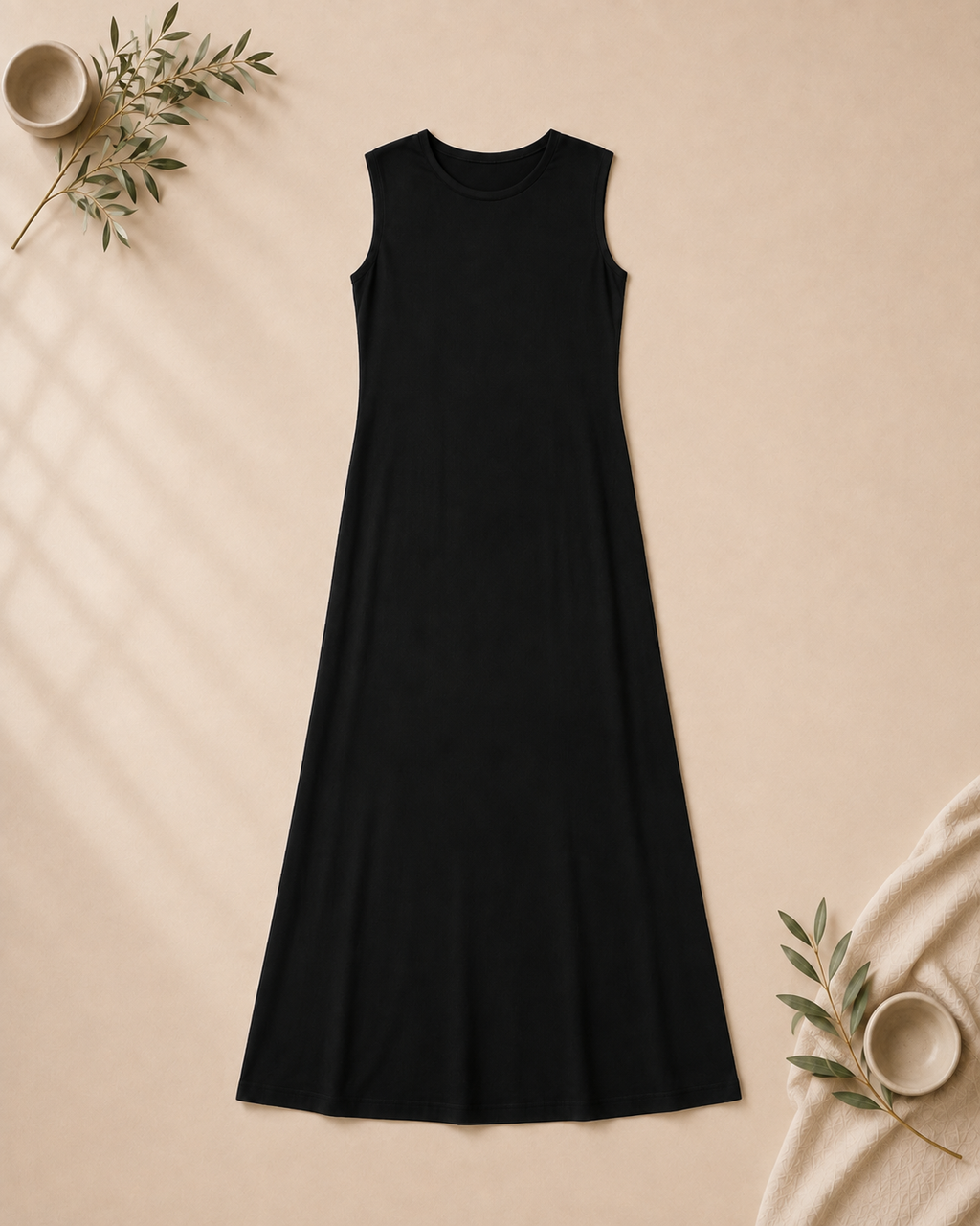 Plus Size Pure Cotton Maxi Dress