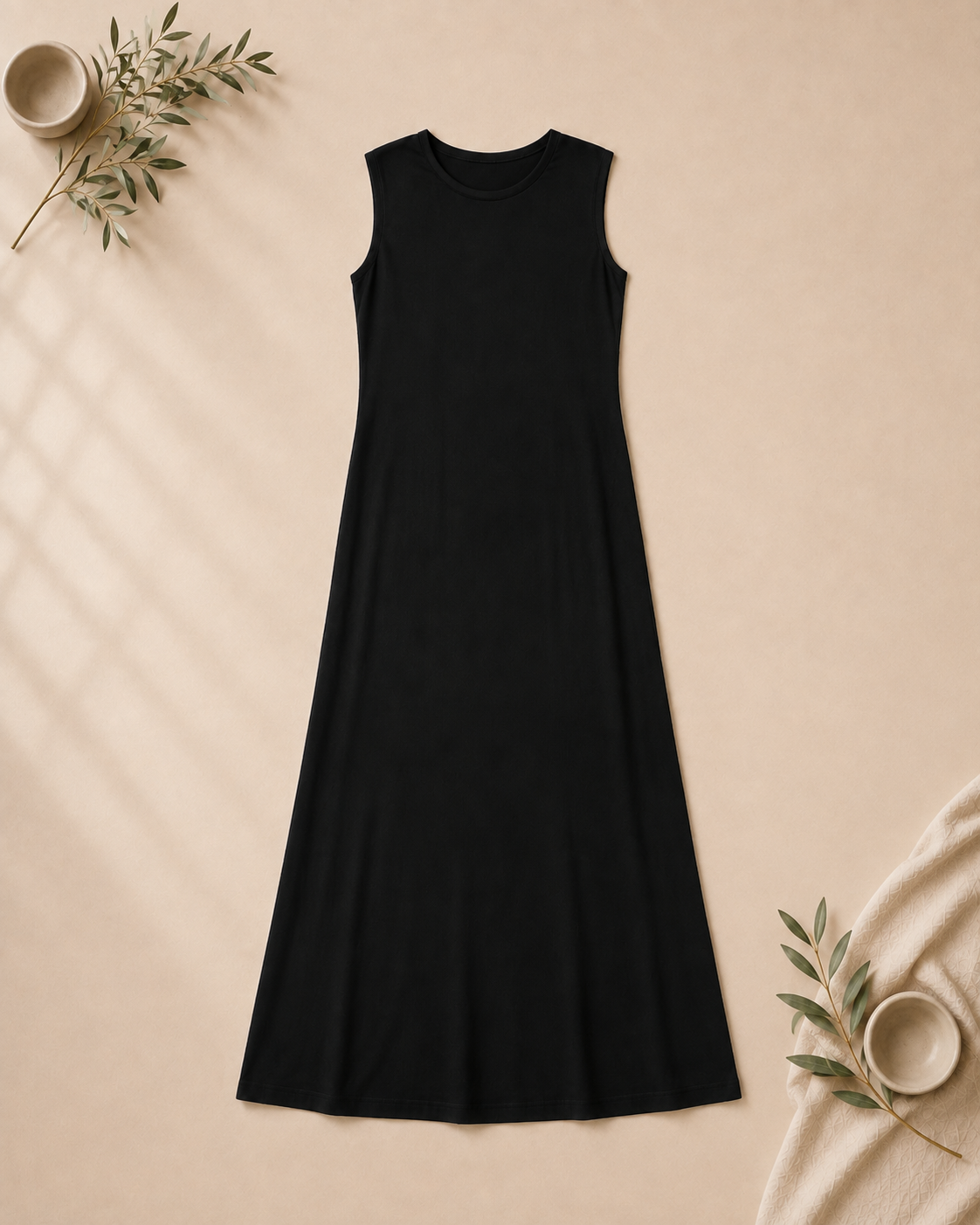 Plus Size Pure Cotton Maxi Dress