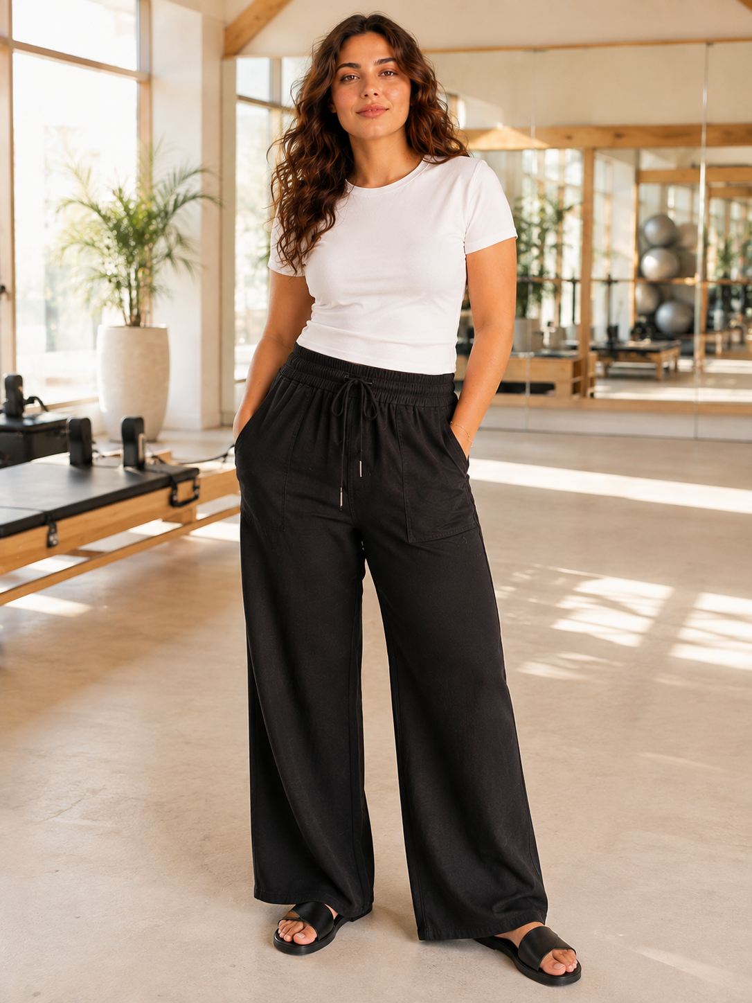 Wide-leg Sweatpants