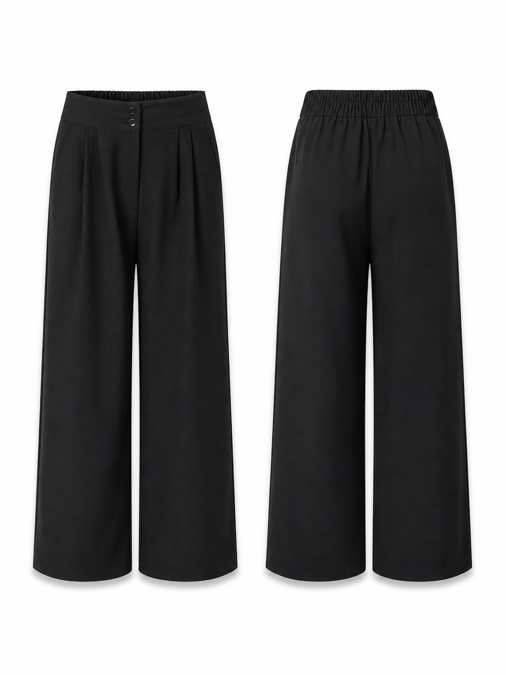 Tailored Wide-Leg Trousers