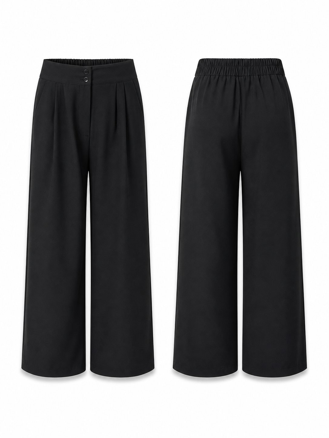 Tailored Wide-Leg Trousers