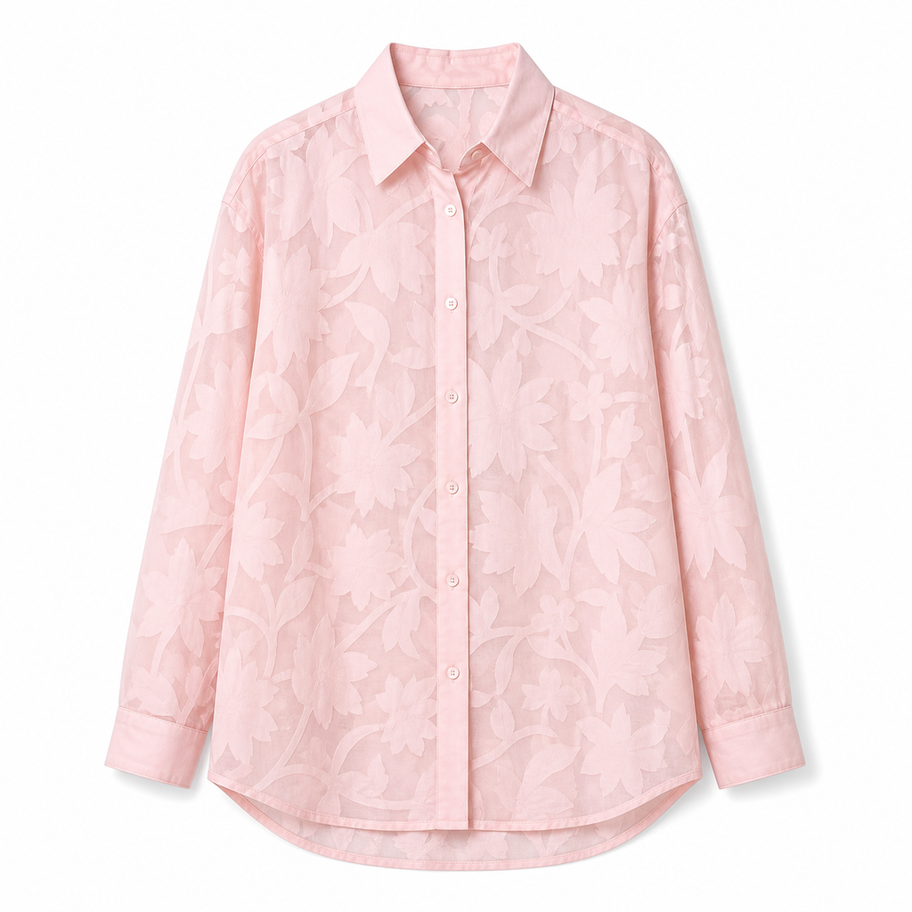 Sheer Floral Blouse