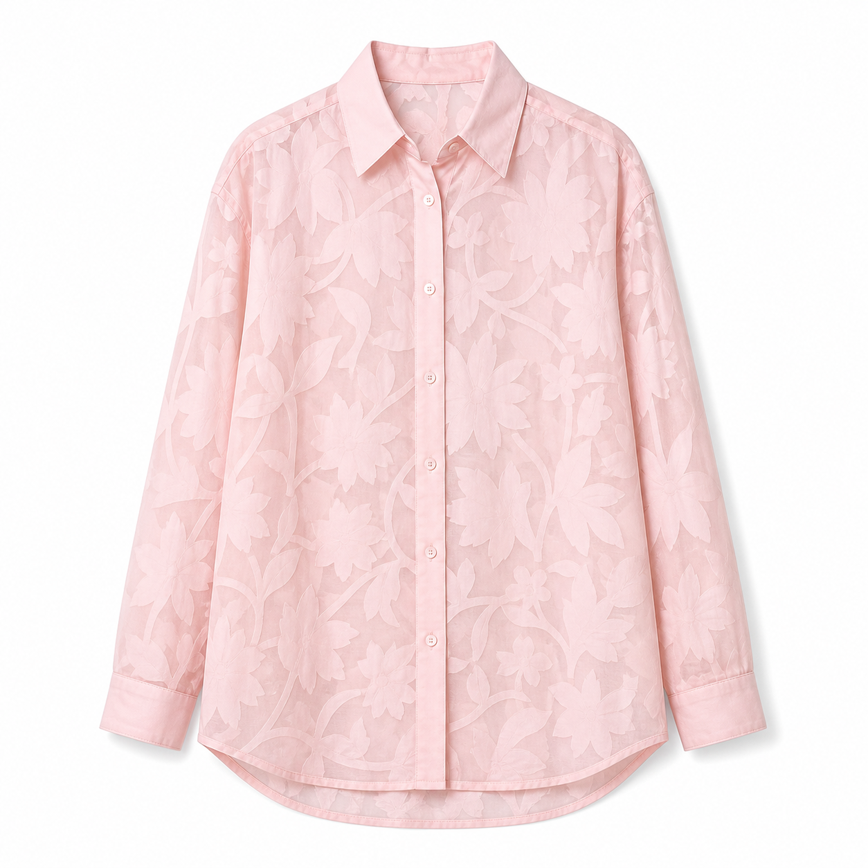 Sheer Floral Blouse