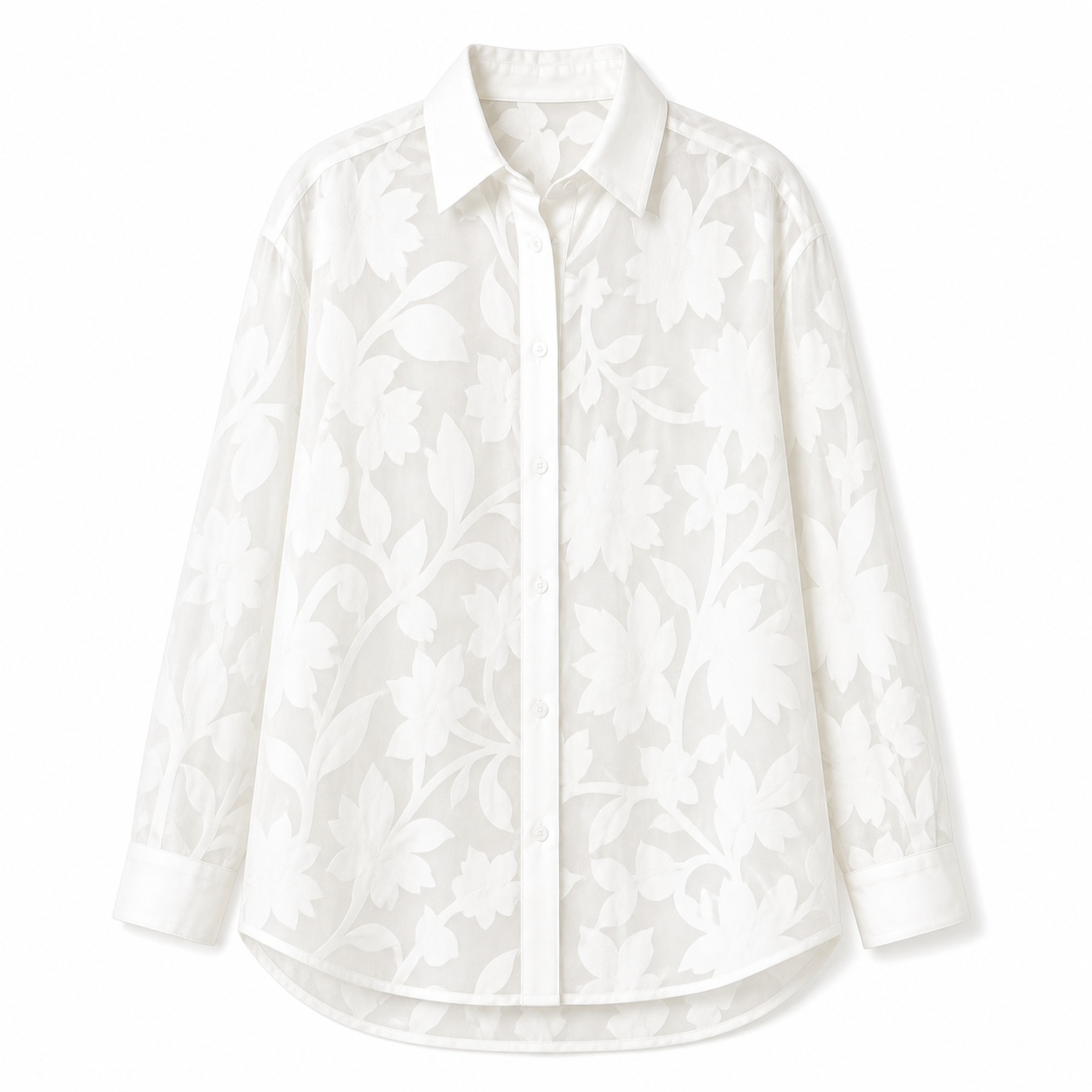 Sheer Floral Blouse