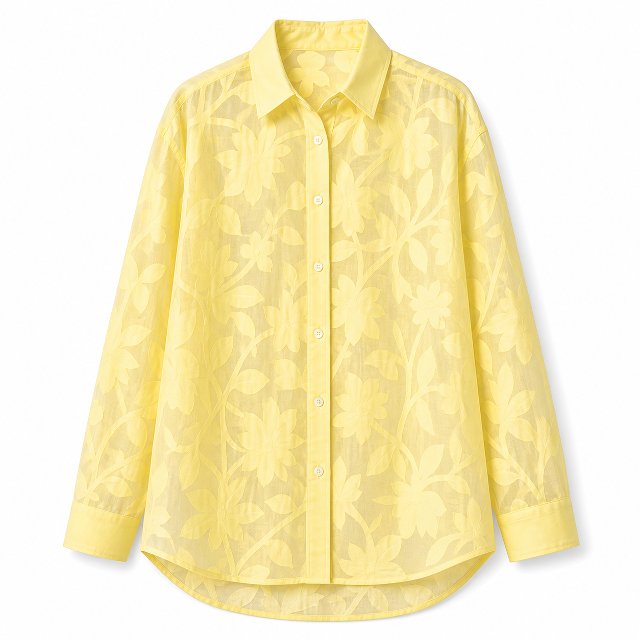 Sheer Floral Blouse