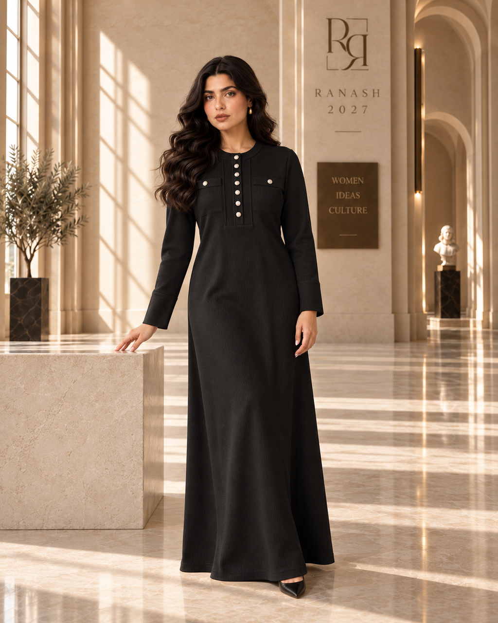 Button Maxi Dress