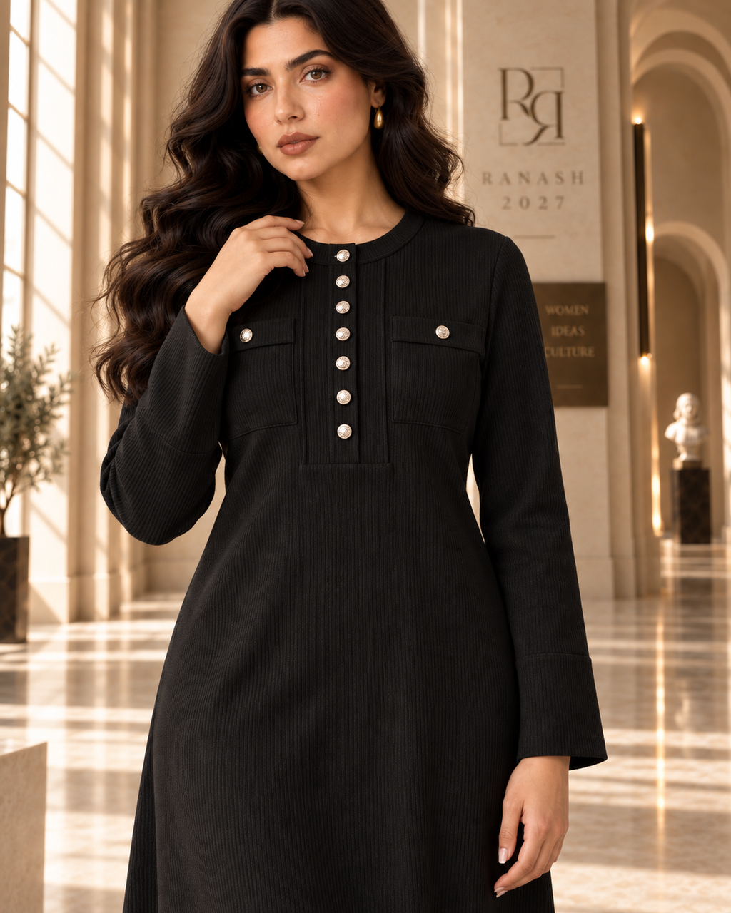 Button Maxi Dress