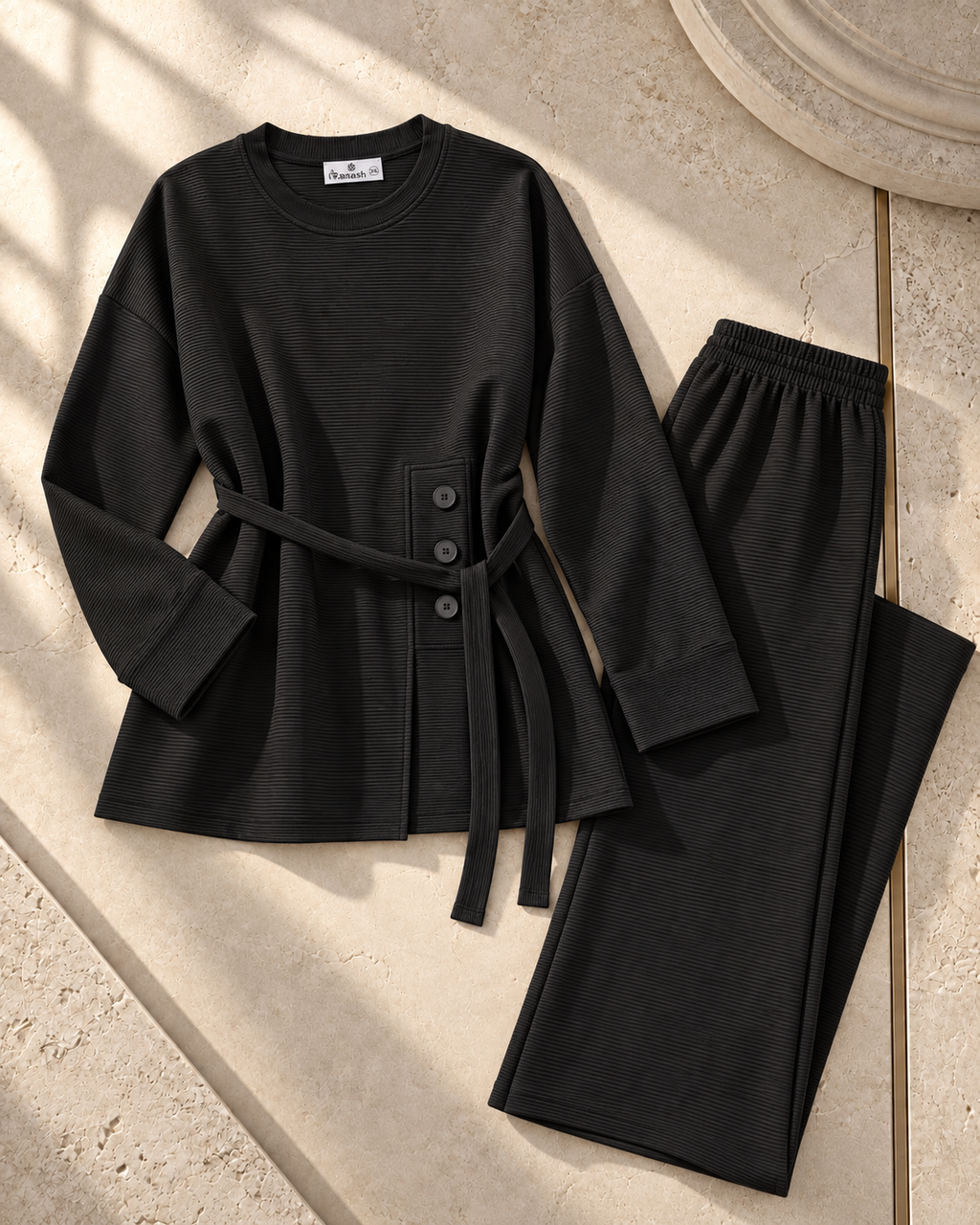 Sculpted Elegance Belted Set