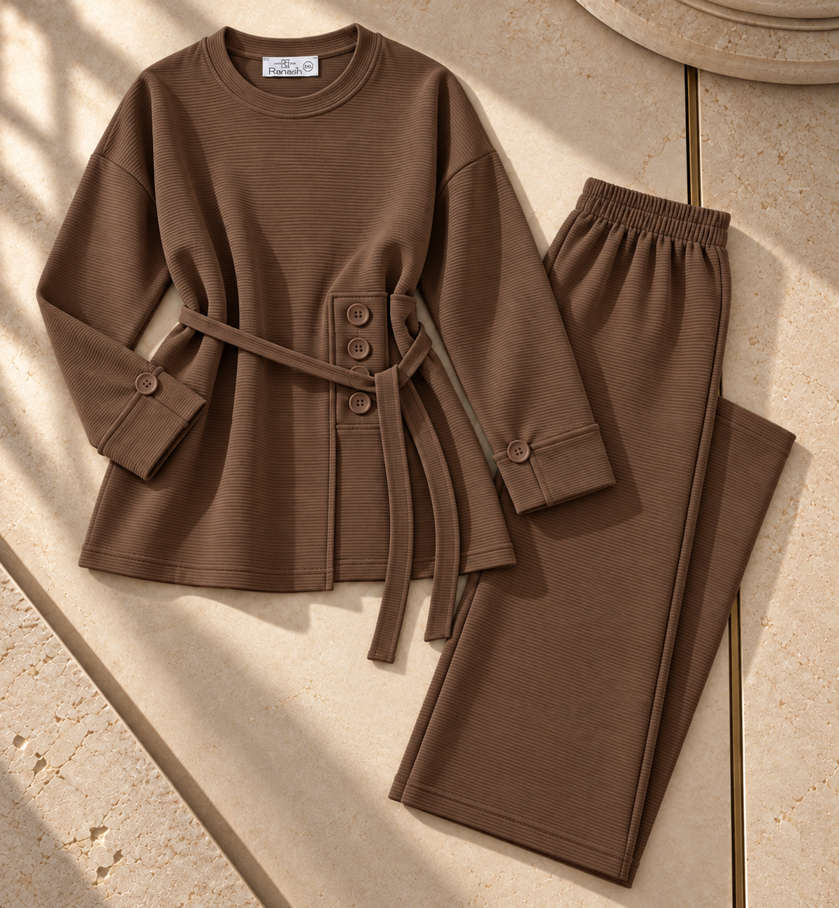Sculpted Elegance Belted Set