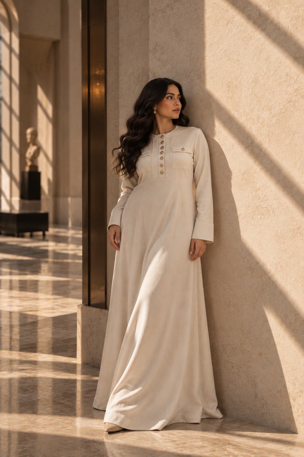 Button Maxi Dress