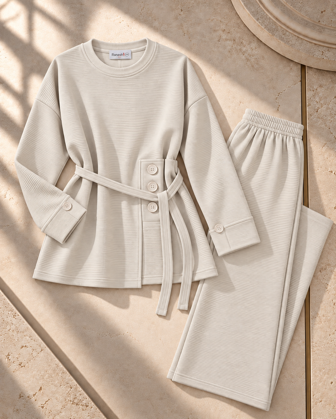 Sculpted Elegance Belted Set