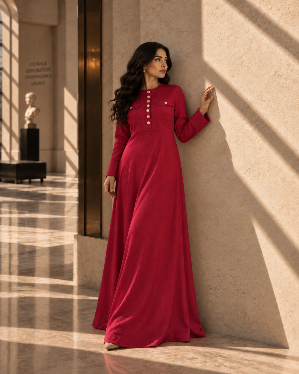 Button Maxi Dress