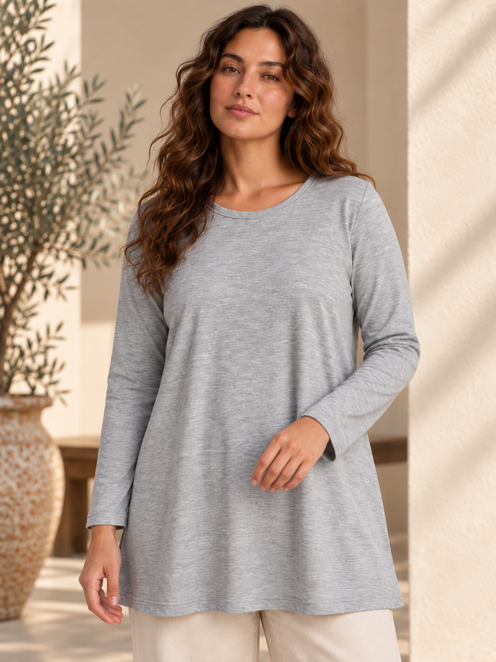 Cotton Longline Basic Top