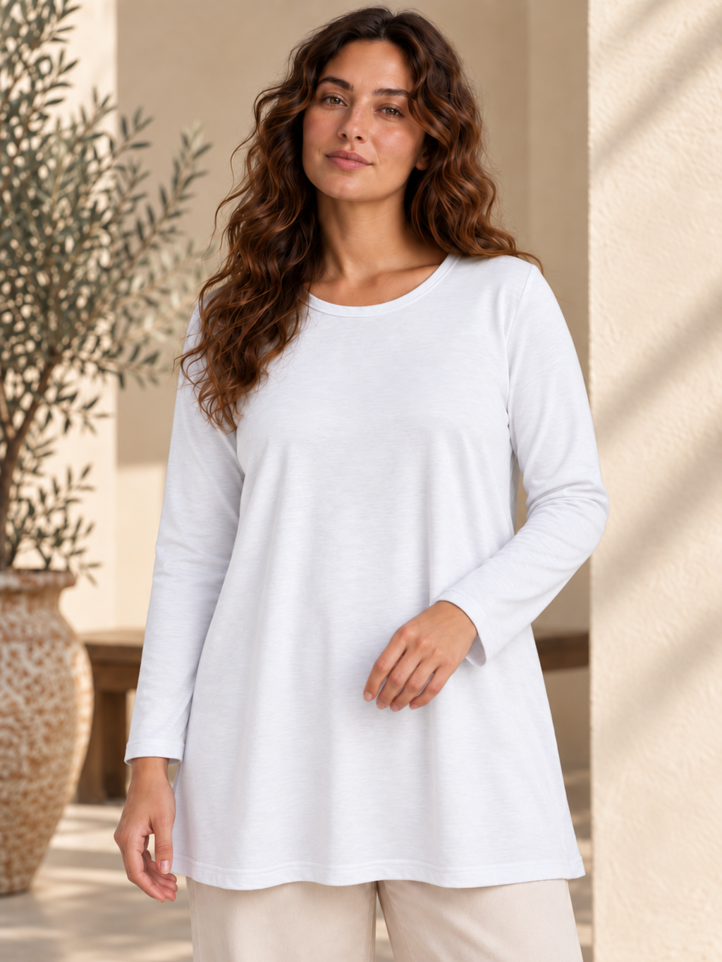 Cotton Longline Basic Top