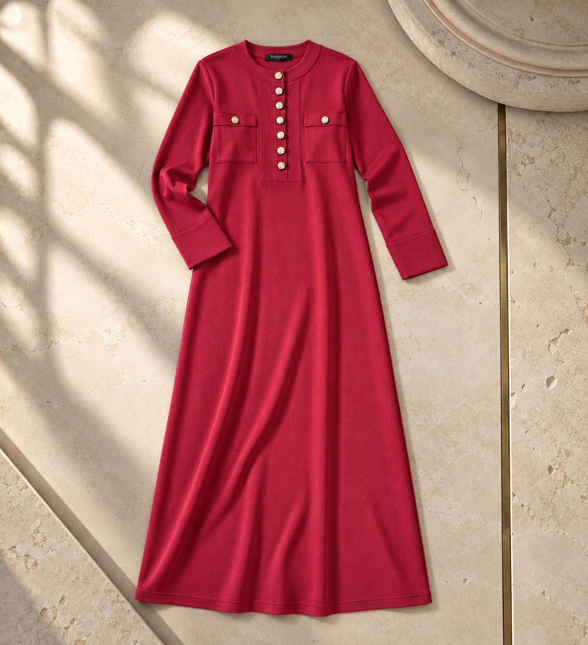 Button Maxi Dress
