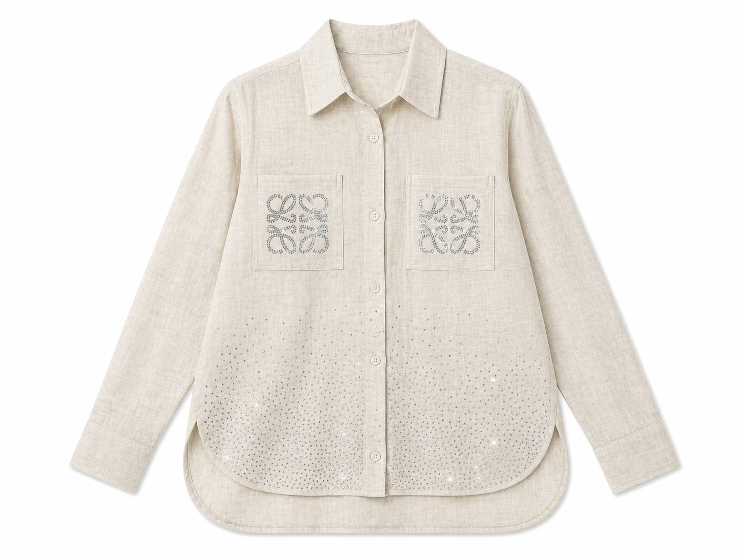 Linen Strass Blouse
