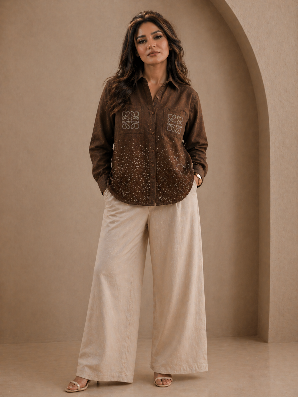 Linen Strass Blouse