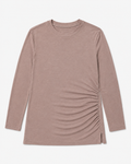 One-Side Ruched Longline Top
