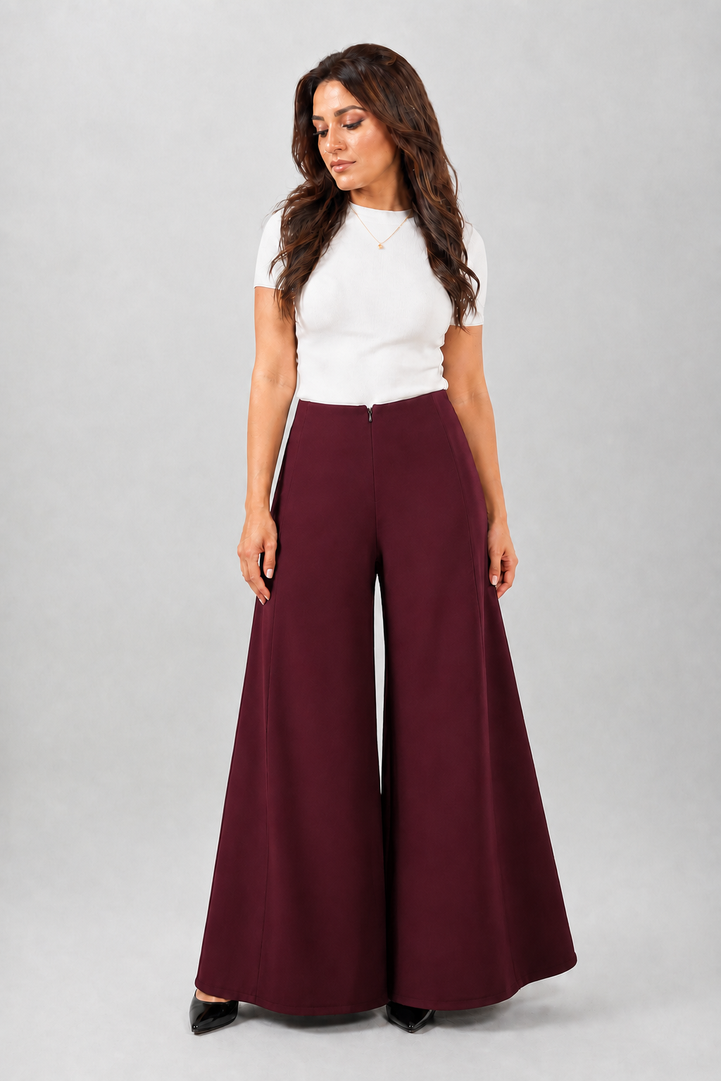 Wide-Leg Trousers