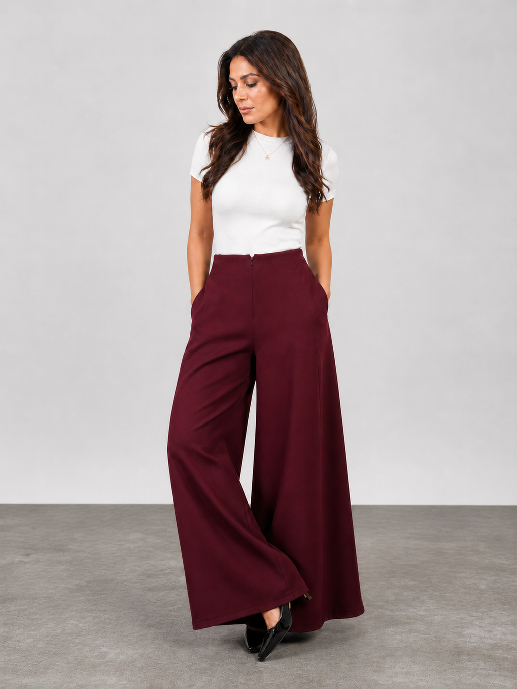 Wide-Leg Trousers