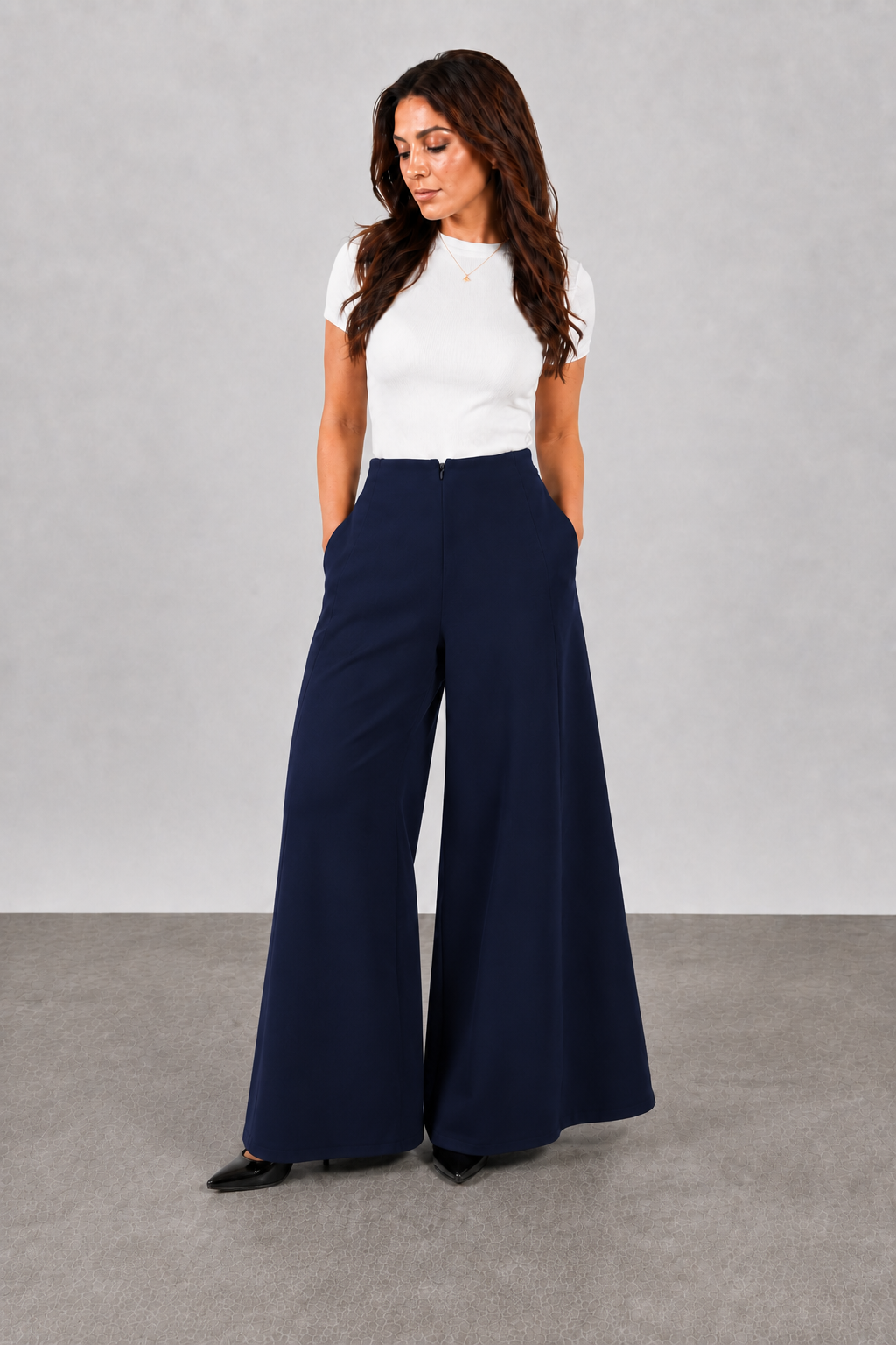 Wide-Leg Trousers