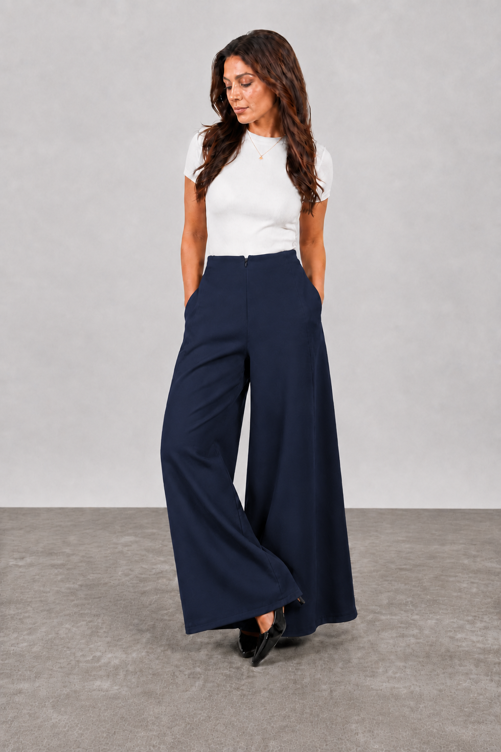 Wide-Leg Trousers