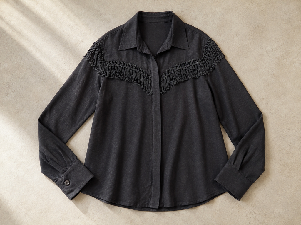 Embellished Fringe Shirt