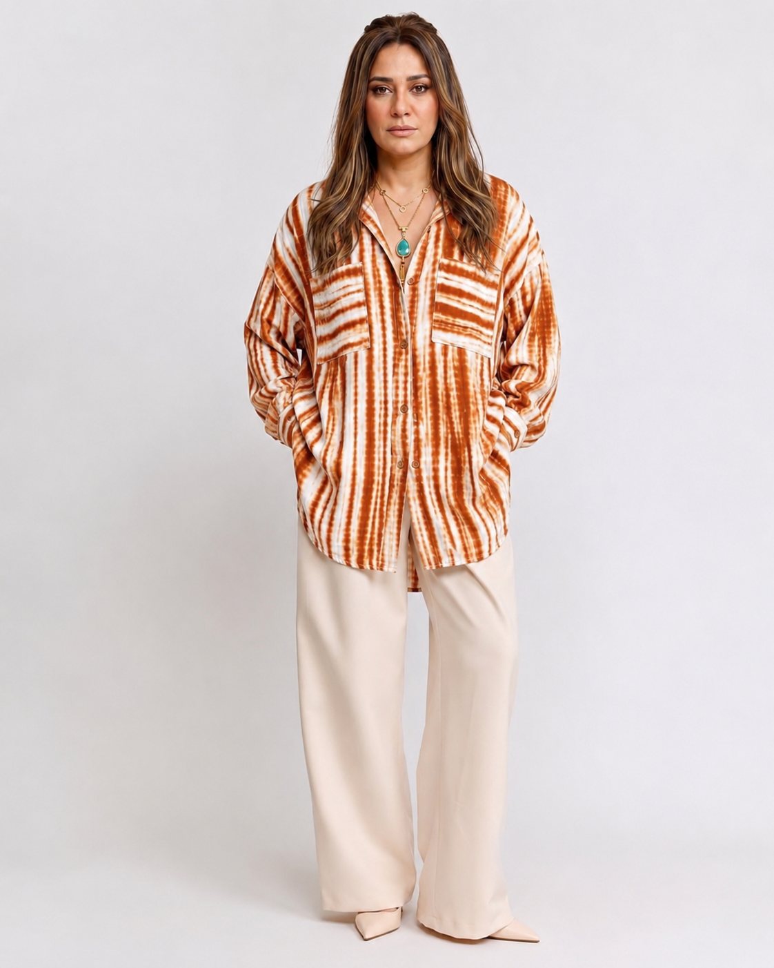 Striped Longline Blouse