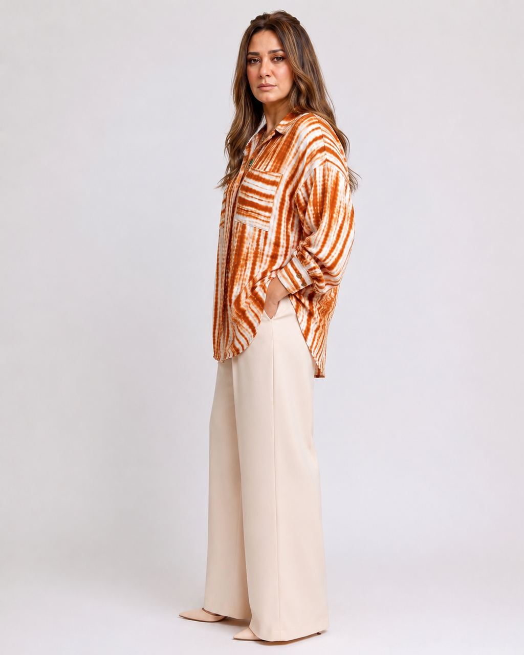 Striped Longline Blouse