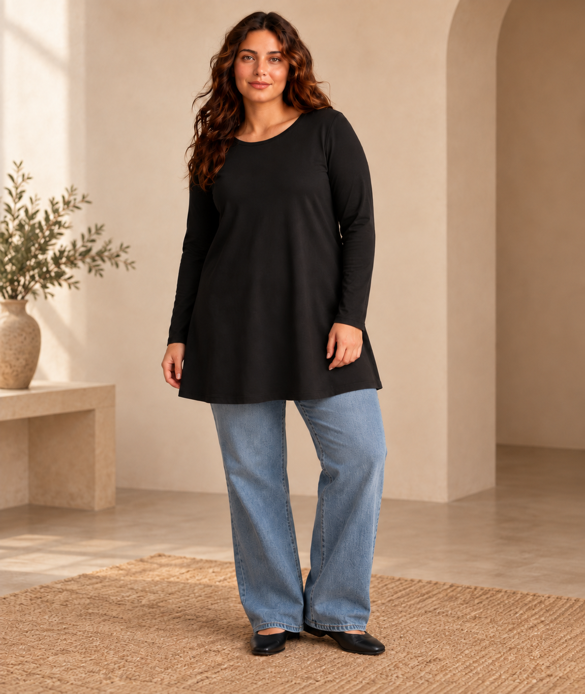 Cotton Longline Basic Top