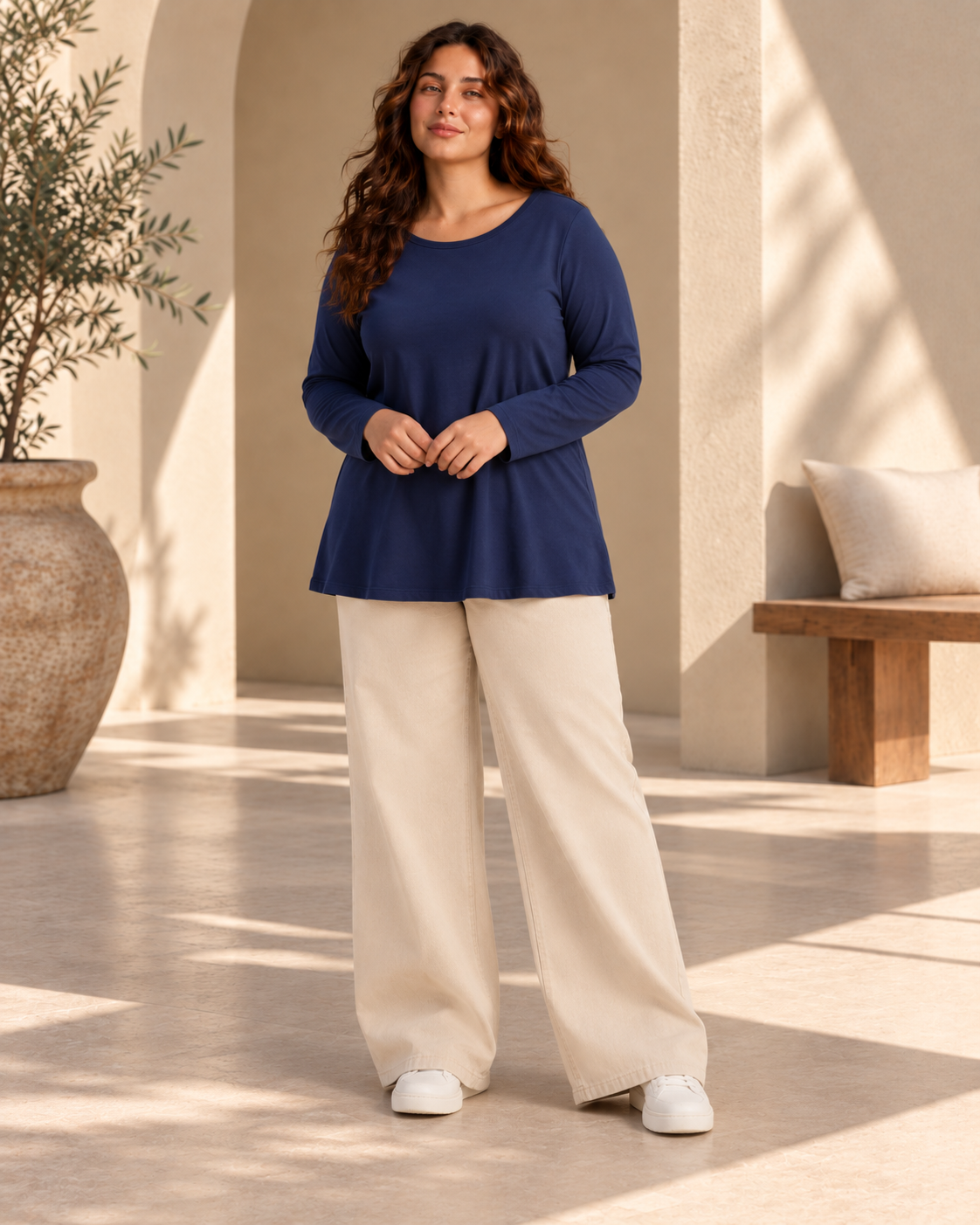 Cotton Longline Basic Top