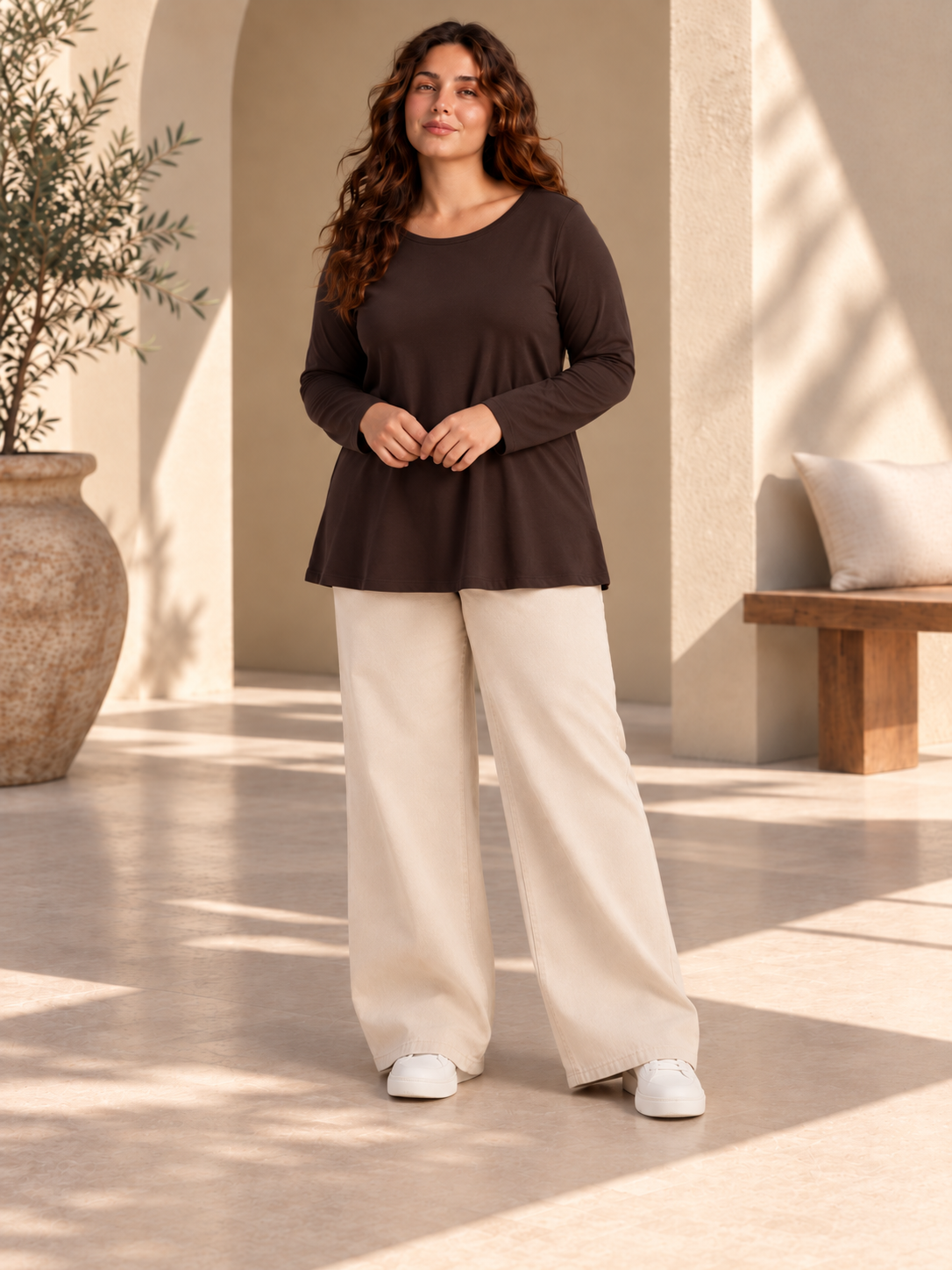 Cotton Longline Basic Top