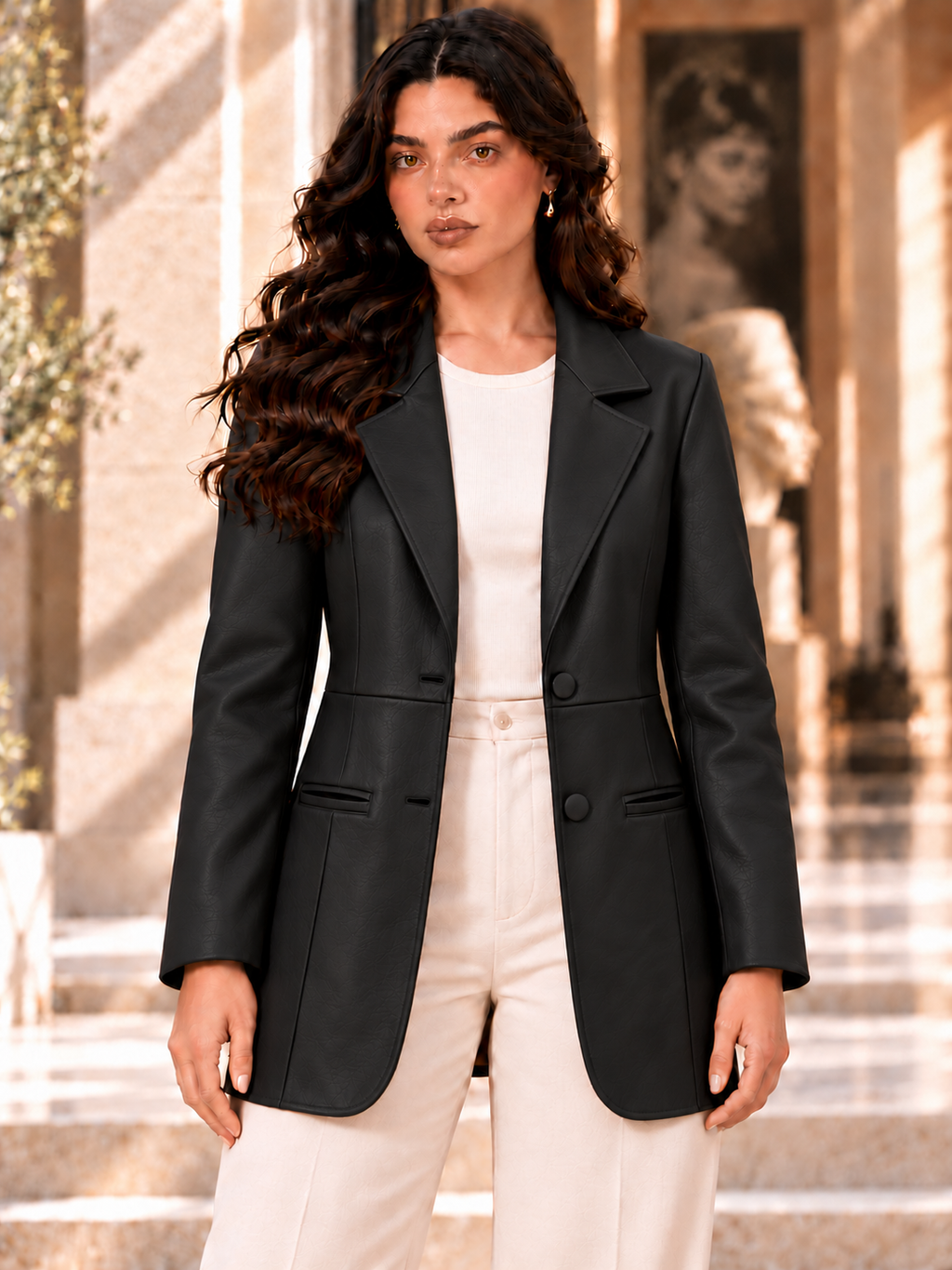 Leather Blazer
