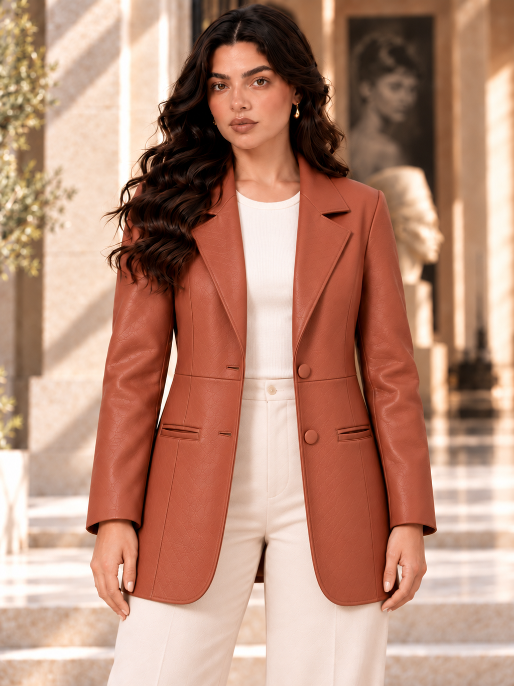 Leather Blazer