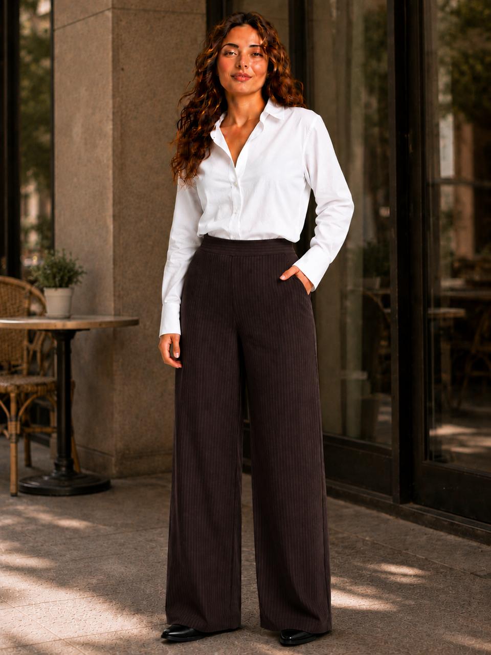 Tailored Pinstripe Trousers