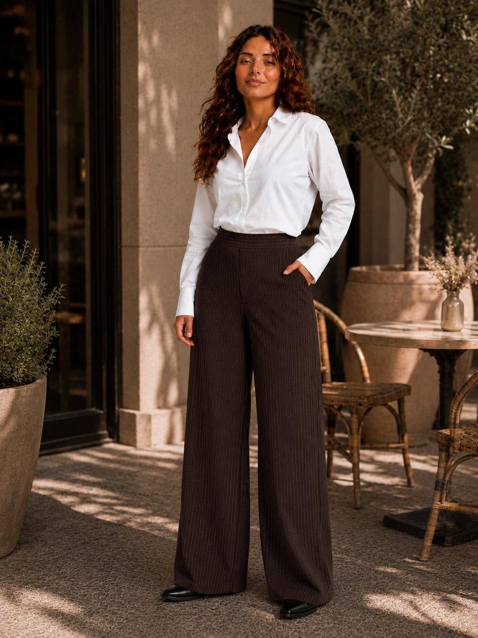 Tailored Pinstripe Trousers